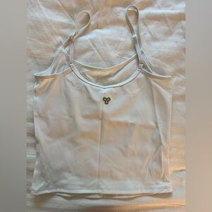Aritiza ‘Golden’ White Tank Top
